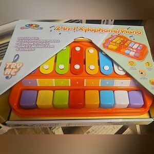 2-in-1 Baby Piano Xylophone Toy